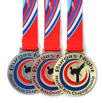 Martial arts chapmpionship golden supplier wushu sport award medal