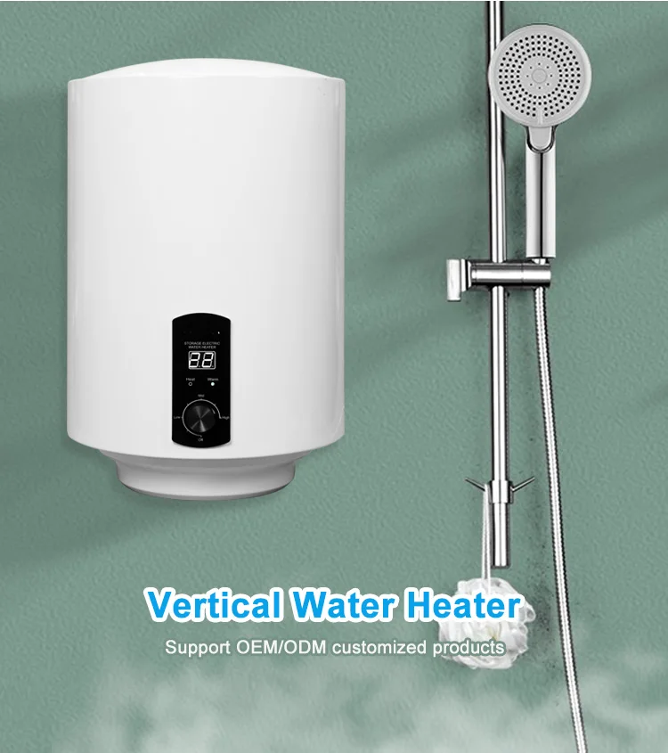 Water Heater Electric Auto-Protection Led Display 2Kw Tank Electric Water Heater