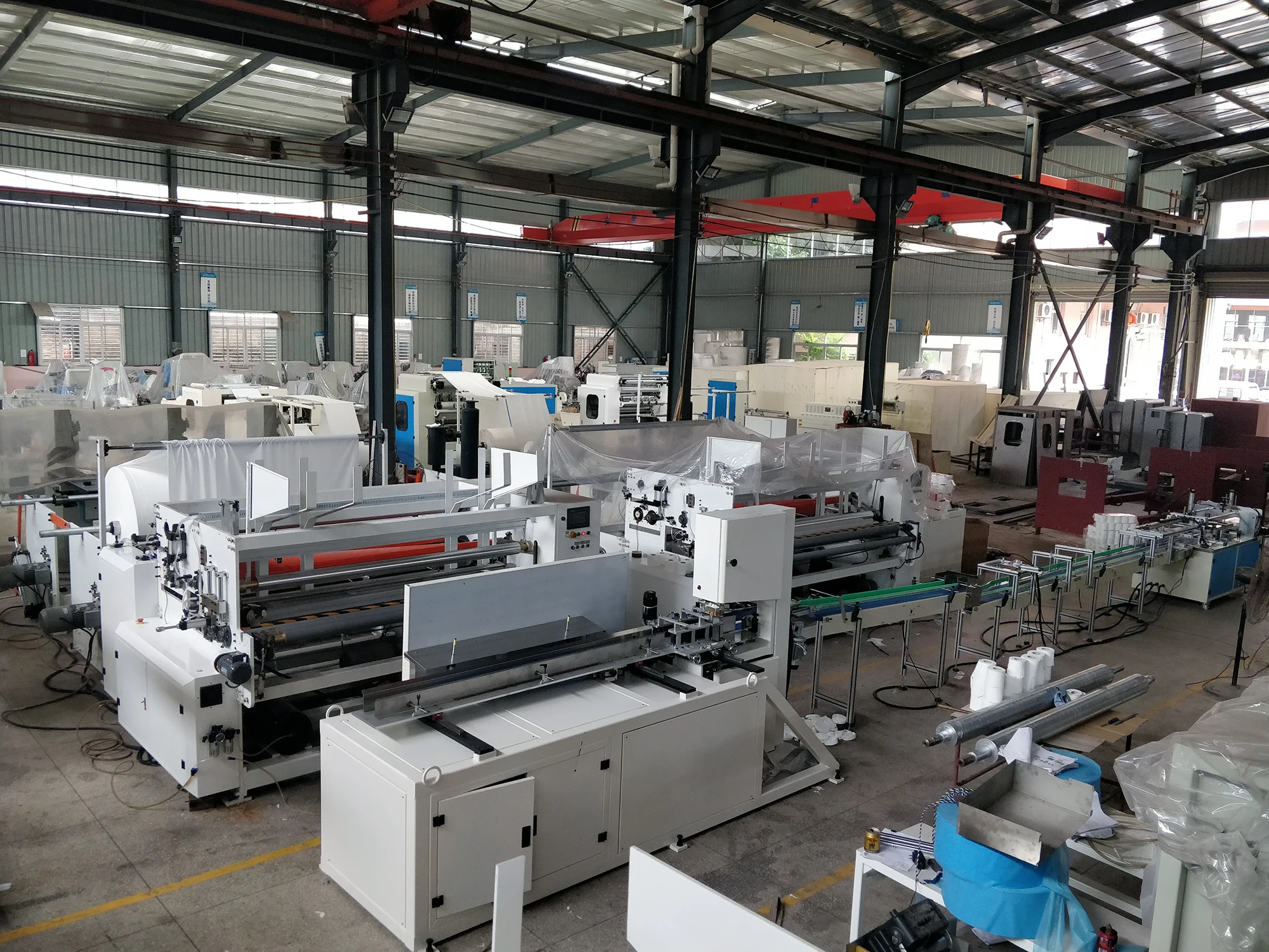 Automatic Toilet Tissue Paper Roll Making Machine
