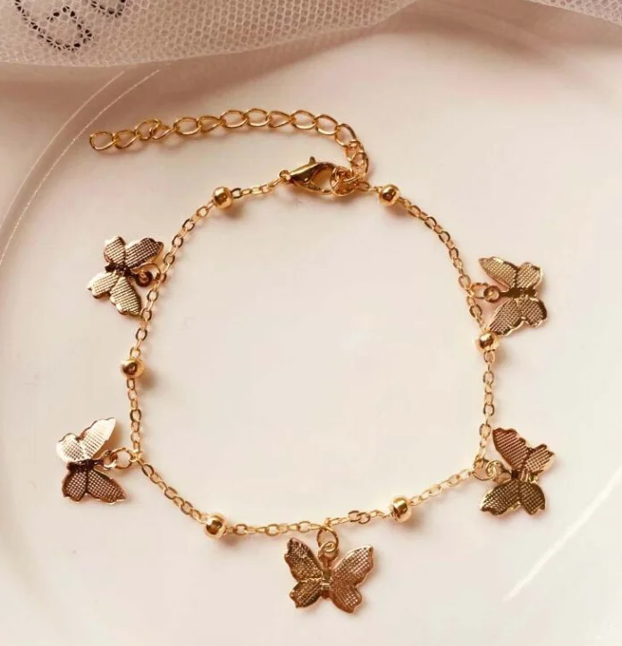 Flower Star Rose Gold Stainless Steel Bracelet For Women