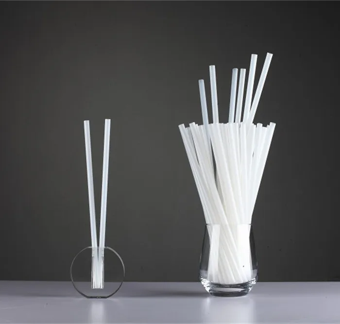 100% Plasticless Biodegradable Stirring Straws Disposable Plastic Cups Lid And Straw Pla Corn