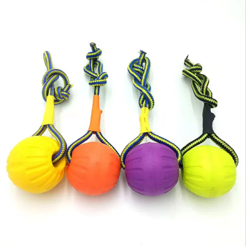 Outdoor Pet Interactive Chew Bite Resistant Ball Dog Toy Natural Eva