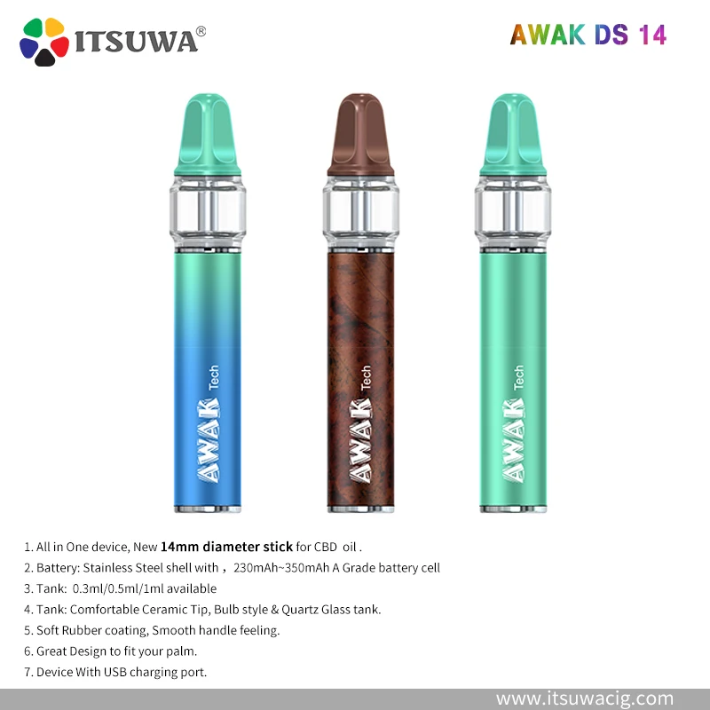Электронная сигарета Itsuwa насадка для вейпа DS14 350 мАч, оптовая цена, CBD Delta 8 Roko