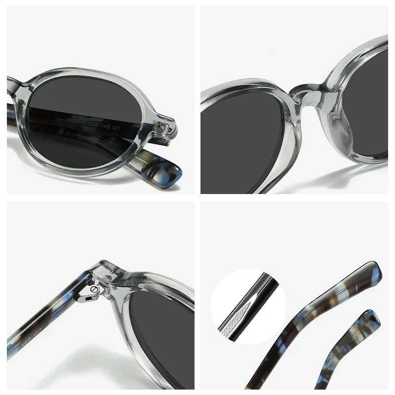 High-quality New Fashion Oval Frame TR90 Retro Polarized Stylish Luxury Sunglasses, Unisex With Custom Logo_voghion.com
