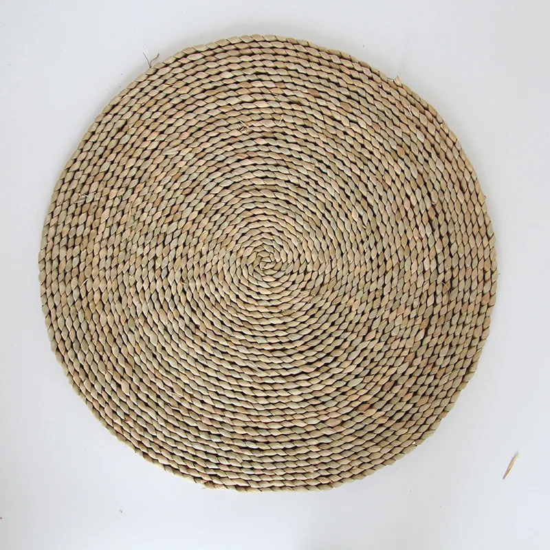 Wholesale Handmade Cattail Grass Woven Placemats Round Pads Place Mats ...