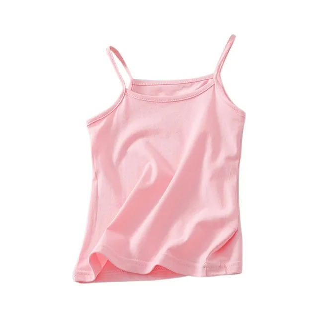 Топы для детей, детская майка, майка для От 4 до 12 лет, детское нижнее белье однотонные 100% хлопковые топы для девочек, футболки ярких цветов для девочек; Жилет