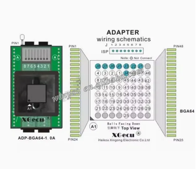 V12.63 XGecu T56 Programmer 56 Pin Drivers ISP Support 37300+ ICs for PIC/NAND Flash/EMMC TSOP48 / TSOP56/ BGA 48/63/64/153/169