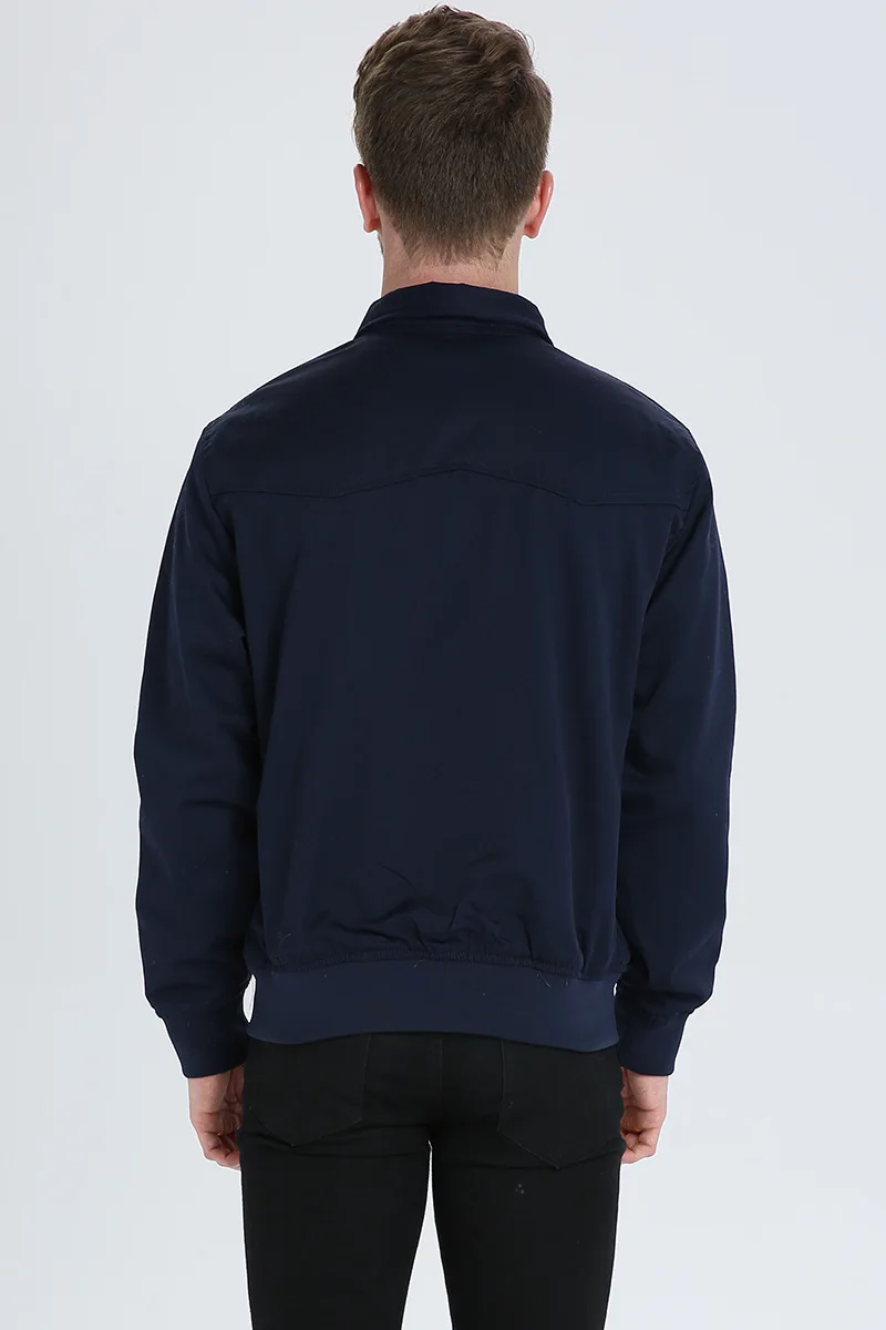 Custom Logo Spring Fall Lapel Jacket Work Harrington Bomber Jackets