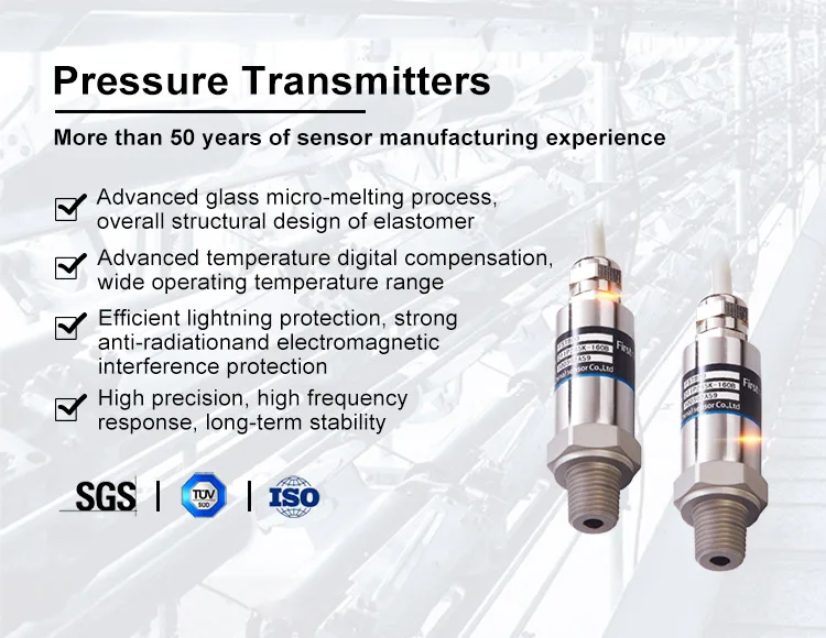 Fst800211 Silicon Strain Gauge Piezoelectric Oil Air Fuel Pressure