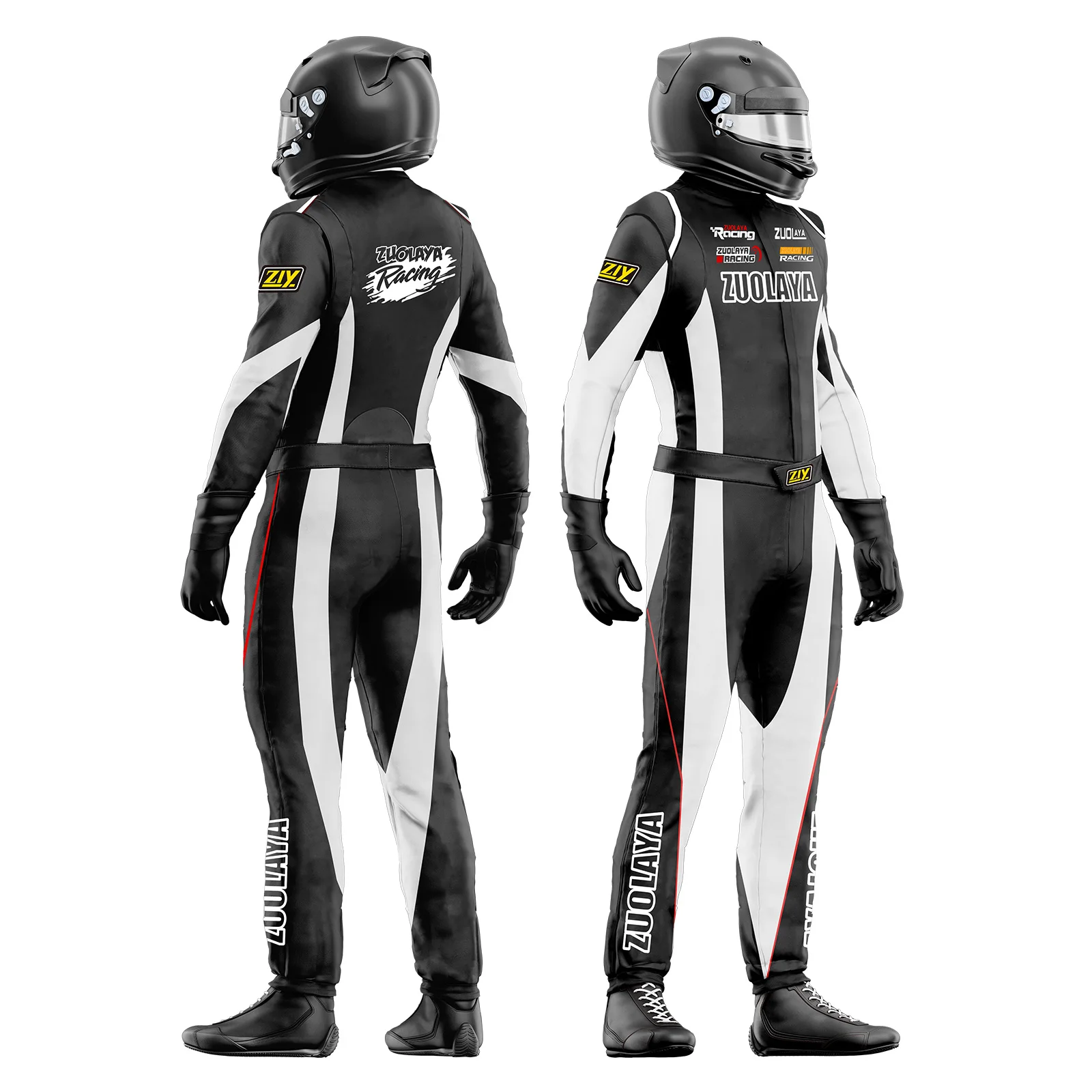 Factory High Quality Custom Made Fireproof Motorcycle Race Suit Overall Kart Racing Car Racing Suit RJ03