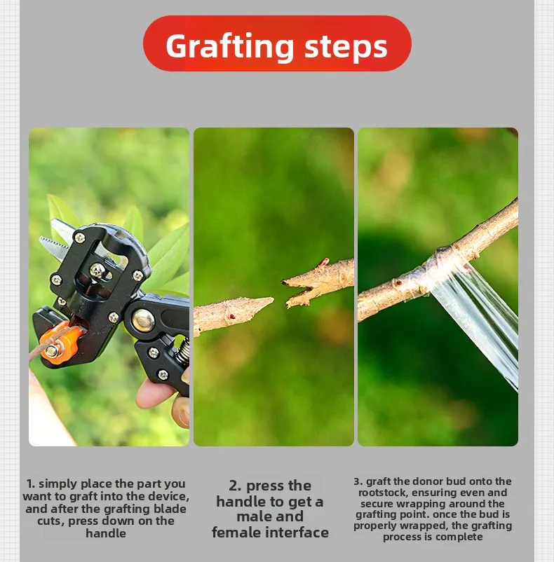 Ergonomic Pruning Scissors For Gardening And Fruit Tree Grafting_voghion.com