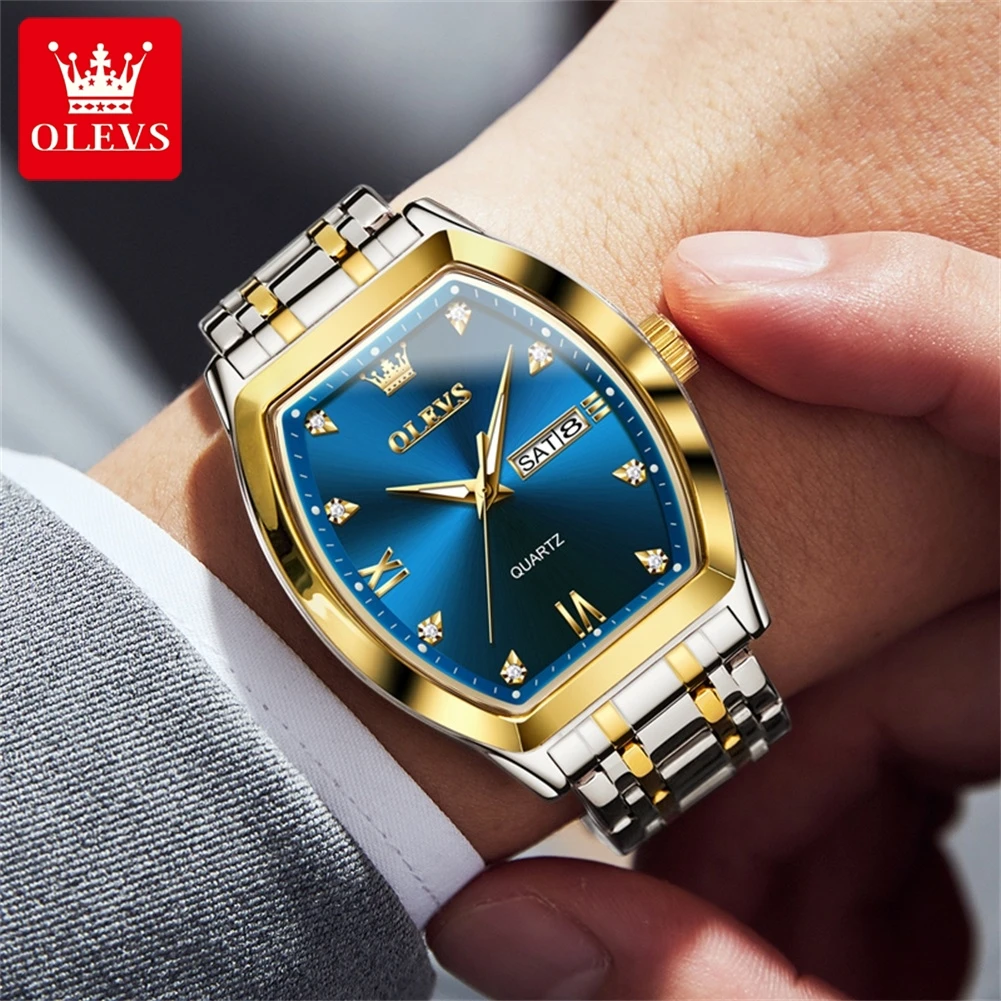 Orologio Analogico Orologio Oro Quadrato Orologio Quadrato In