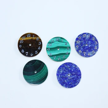 Wholesale price sale AAA grade grinding and polishing natural stone watch dial blue grain stone tiger eye malachite for watch