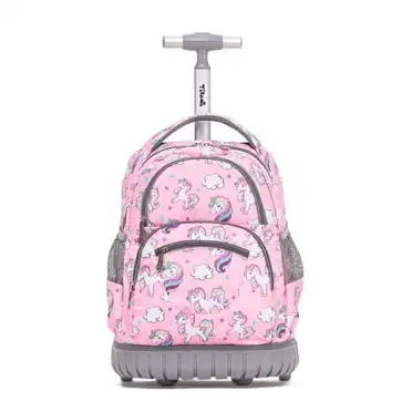 Oruiji Unicorn Rolling Backpack Set For Girls - 3 In 1 With Lunch Bag & Pencil Case, Waterproof - View #7