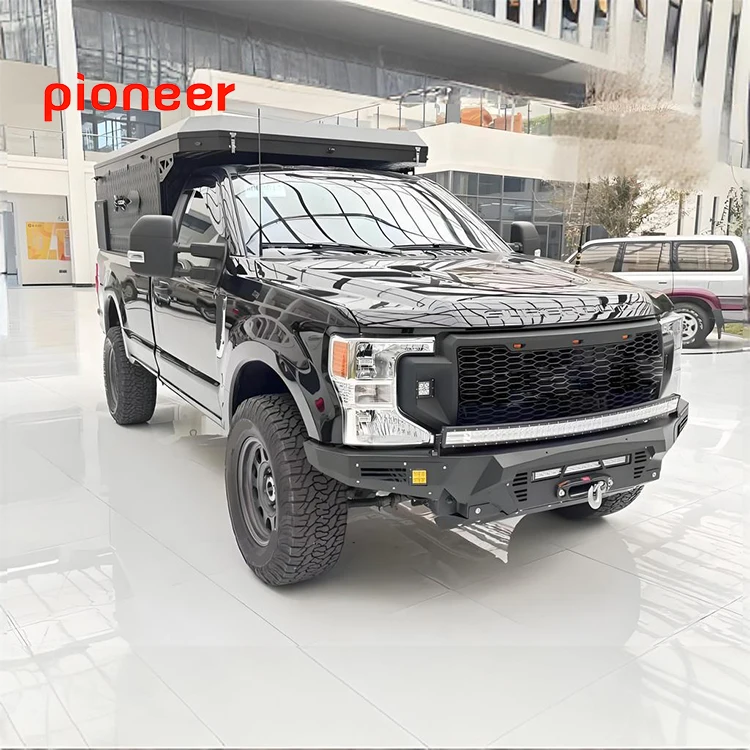 오프로드 어드벤처를 위한 익스페디션 슬라이드인 팝업 트럭 캠퍼