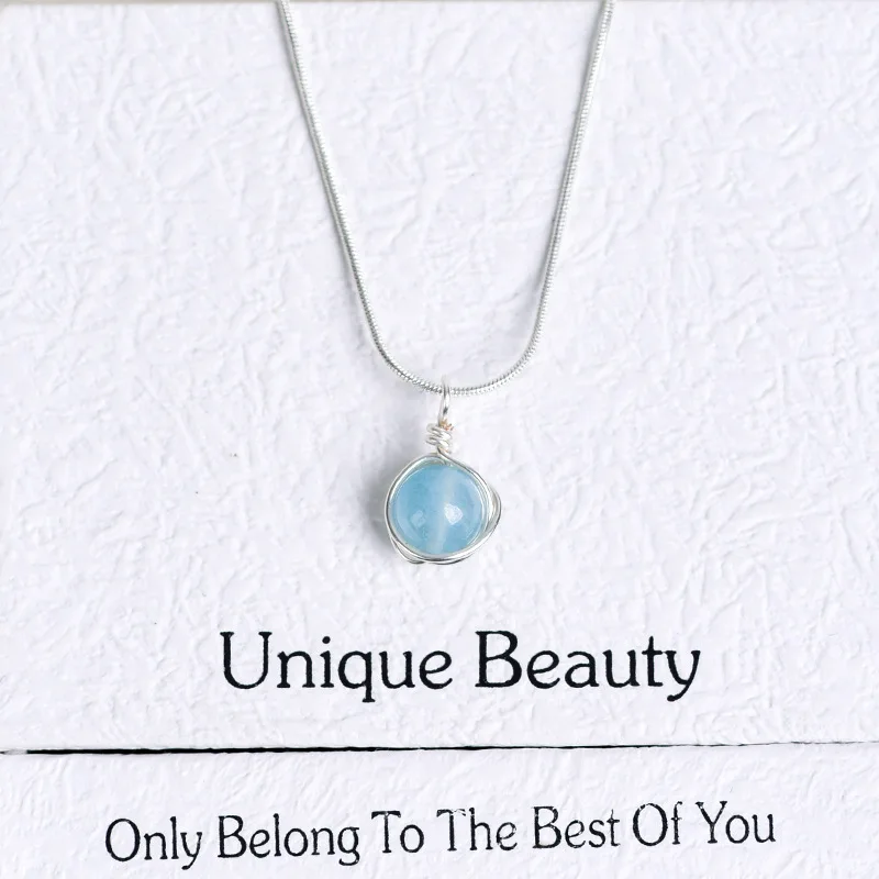 Elegant Zodiac Necklace Pendant - Multi-Color Options