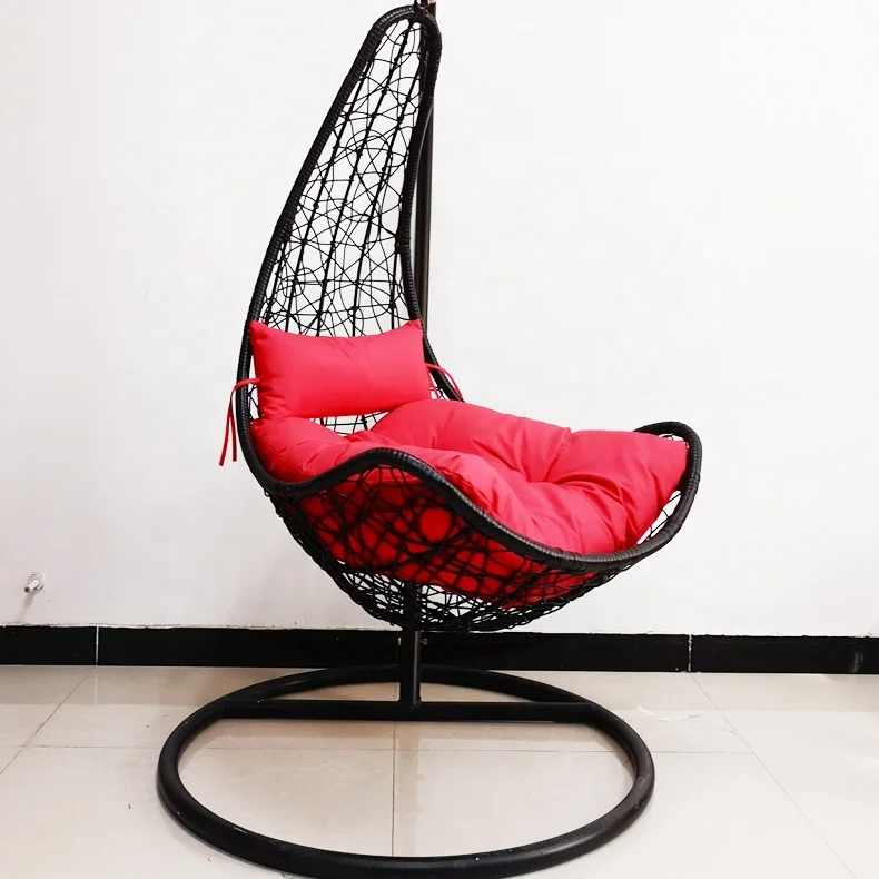 Factory Discount Cheap Price Leisure  Hanging Swing Indoor PE Ratan Swing Chair