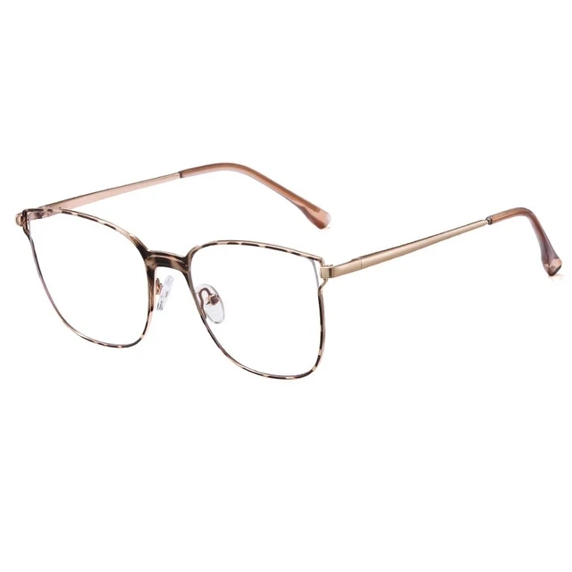Montature per Occhiali Quadrate in Metallo Eleganti 2024 per Donne, Lenti  Trasparenti di Lusso, Montatura Decorativa, Occhiali da Vista Femminili  alla