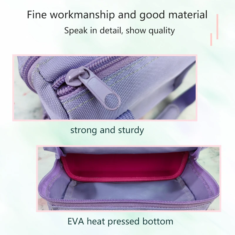 Customized EVA Bag Travel Outdoor Toolbox Women's Purple Waterproof Cosmetic Bag factory