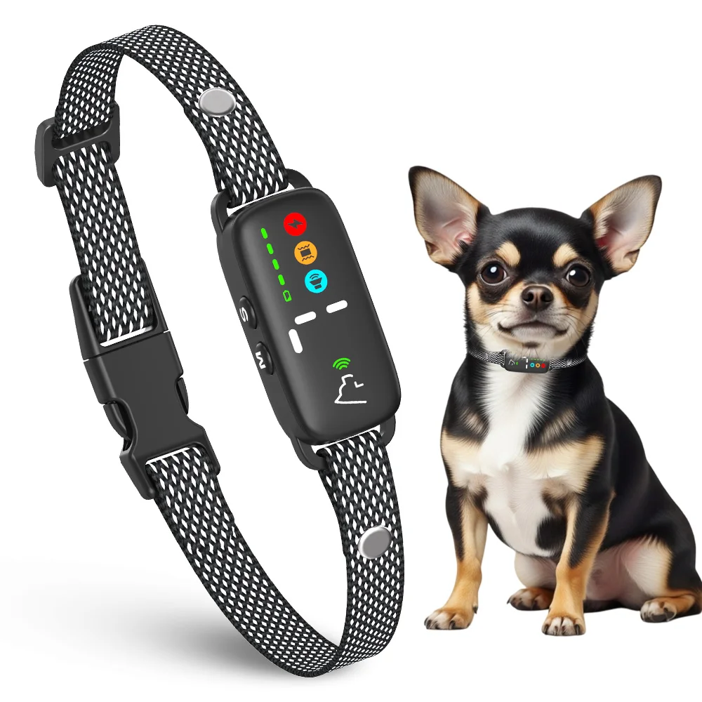 2026 New Arrival MIC+AFT Smart Detection High Sensitivity Pet Dog Stop Barking Collar IPX6 Waterproof Anti Bark Training Collar