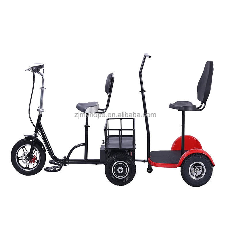 Dual Rear Motor Drive 1000w48v Zappy Three Wheel Electric Scooter Yxeb ...