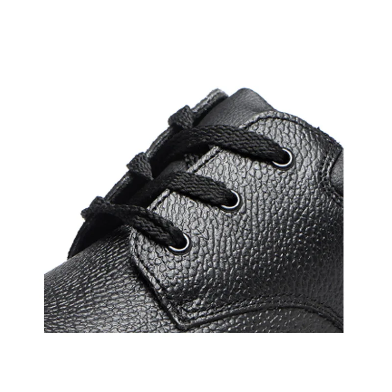 Wholesale Embossed Leather Safety Shoes With Steel Toe And Steel Plate