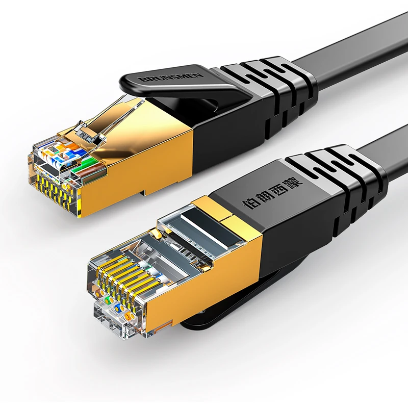 Pure Rj45 Alibaba.com: Cat7 Gold Plated RJ45 32awg Pure Copper Flat Wire 1m-5m ...
