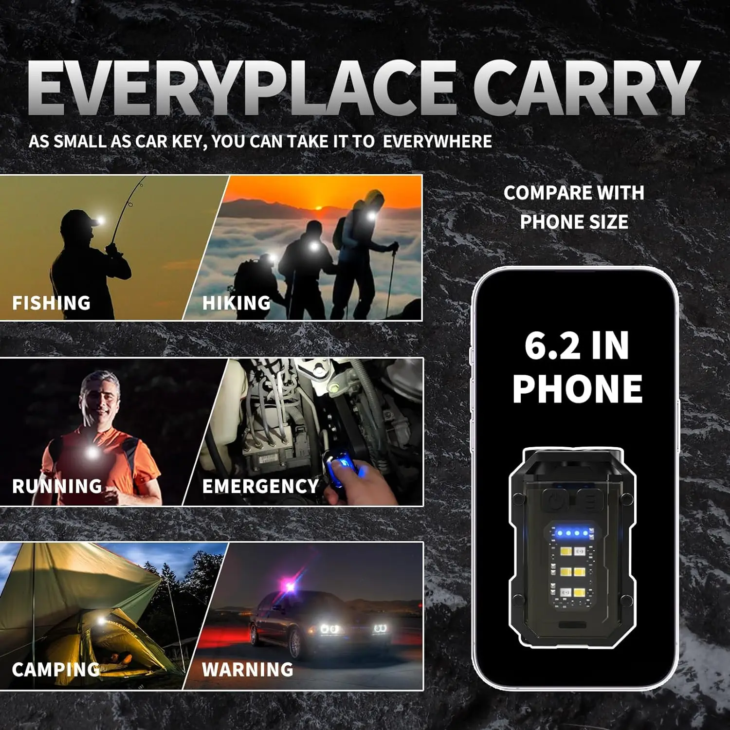 Multifunctional 10W Rechargeable Keychain Light Portable COB LED Torch Mini Camping Flashlight with Magnet Opener