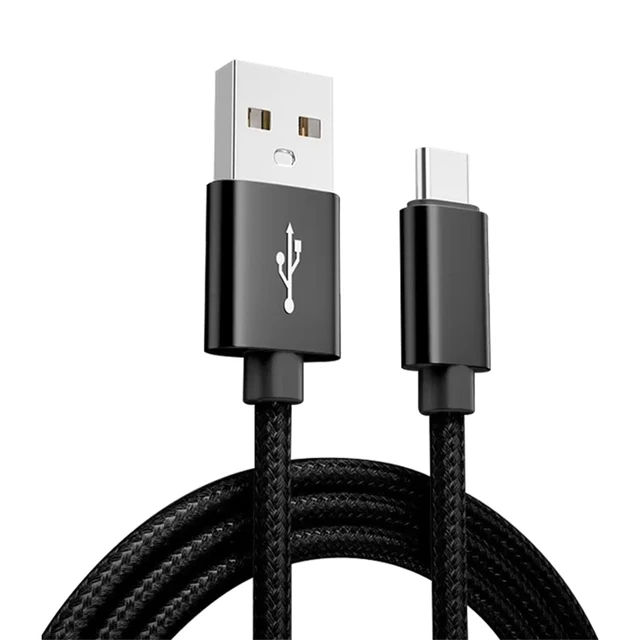 nylon braided Usb Type-C Cable,Usb Type C 3.1 to Usb 2.0 Data Charging Cable for phone 1m 3A Fast Charging CarPlay Cable