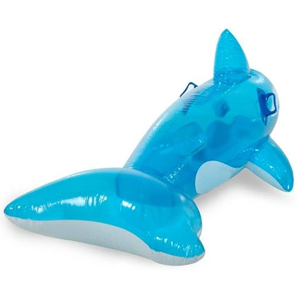 INTEX 58523 LIL' WHALE RIDE-ON Inflatable Blue Whale Ride-on Pool Float