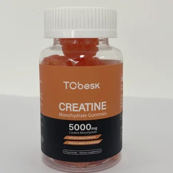 Customized Label and Logo Creatine Gummies for Exercise Recovery and Boosting Immunity and Muscle Builder for Adults