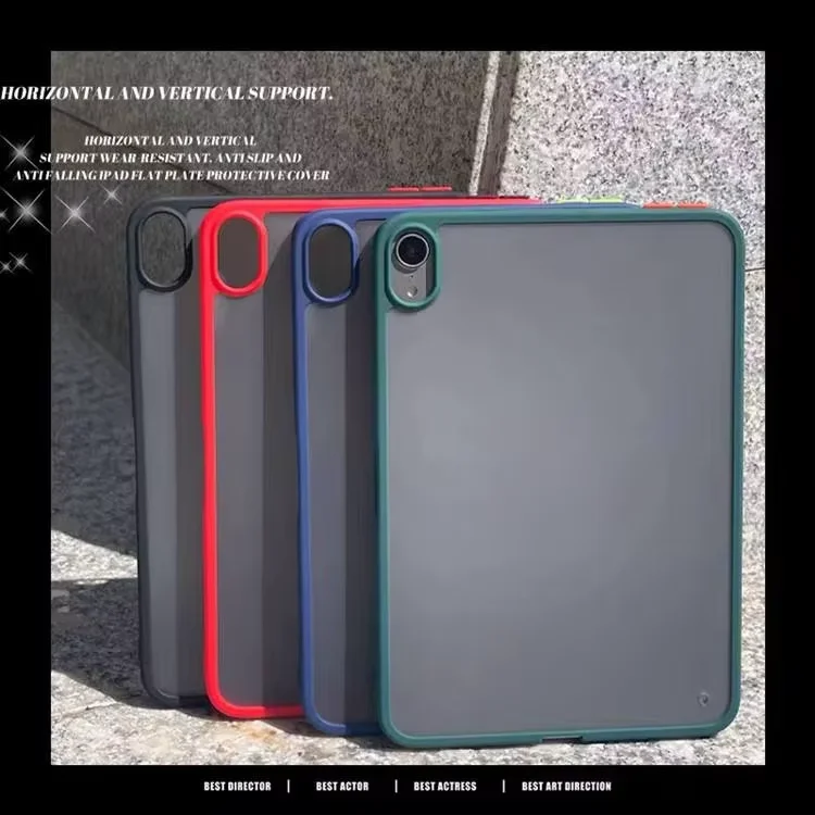 product laudtec frosted translucent tpu pc tablet protective case for ipad 10th generation simple business cover shockproof shell pbk317-2