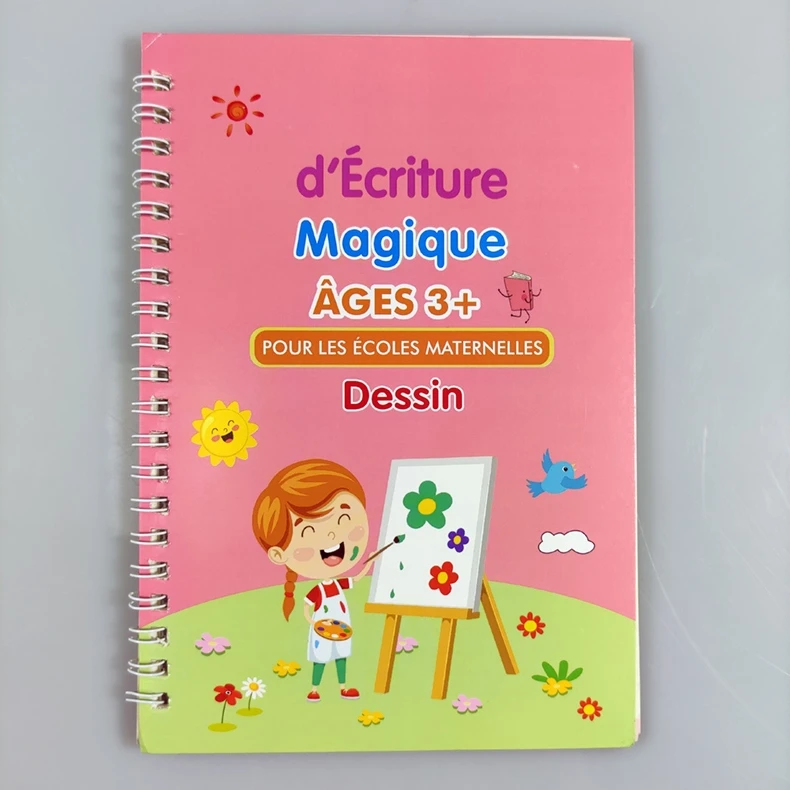French Copybook Montessori 3d Magic Book Reusable Calligraphy Children