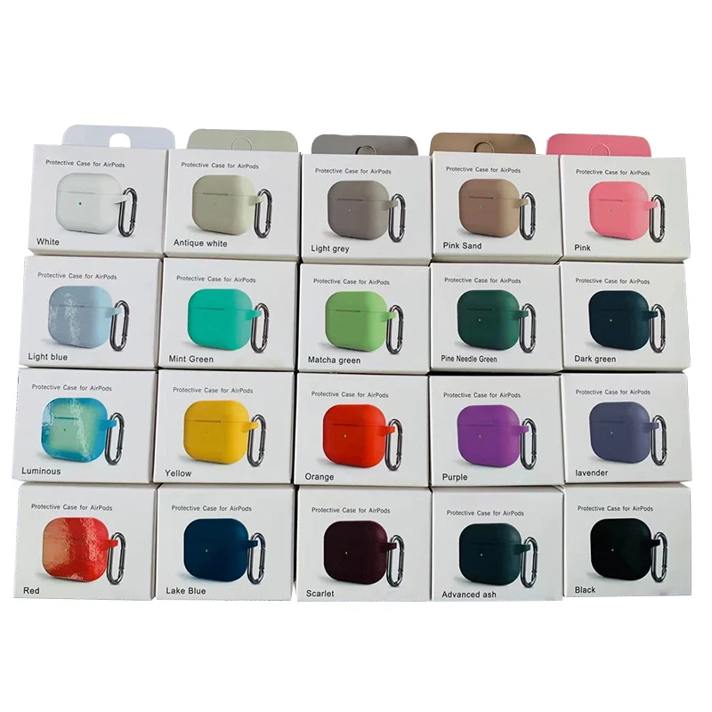 New Arrivals New Product Liquid Silicone Protective Case For Airpods 3 Shockproof Earphone Protector Cover For Airpods 1 2 3 Pro