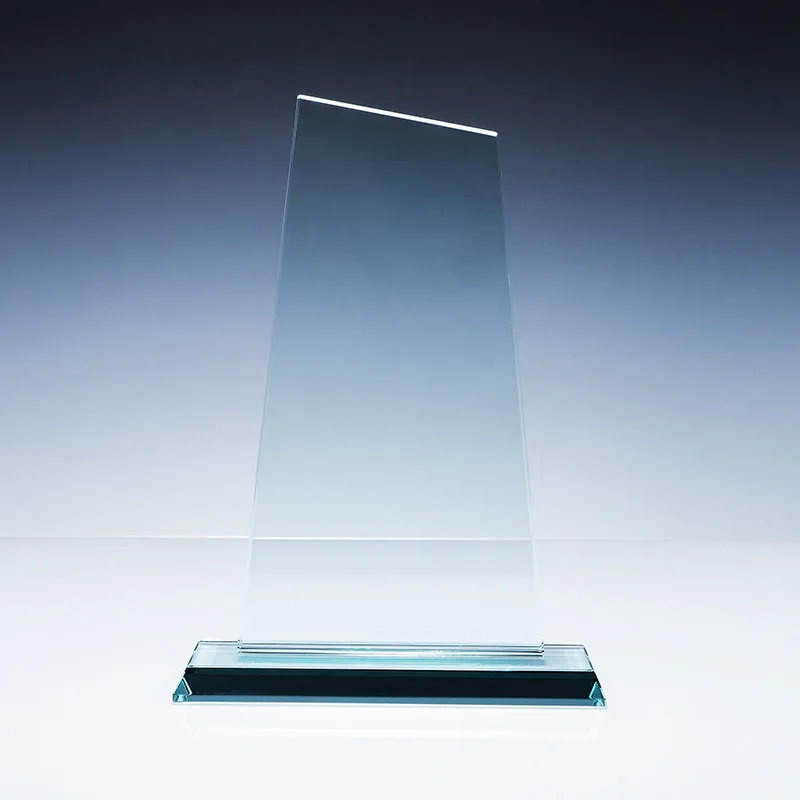 Commercial decoration custom blank crystal trophy Glass trophy details