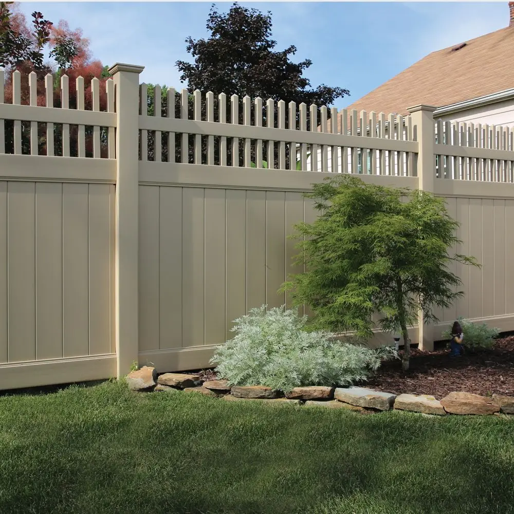 Pvc Coated Temporary Fence 6x8 Cheap White Pvc Fence Vinyl Fence Garden Privacy Panels 8ft Outdoor