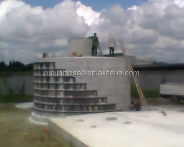 Anaerobic Digester PUXIN Medium and Large Size Biogas Plant for Cow Farm with 400 Cows