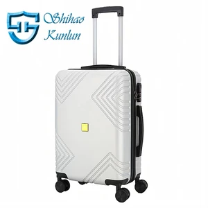 Modern ABS 20 Inch Spinner Luggage with Zipper Closure Waterproof & Lightweight Portable for Outdoor Use-Unisex
