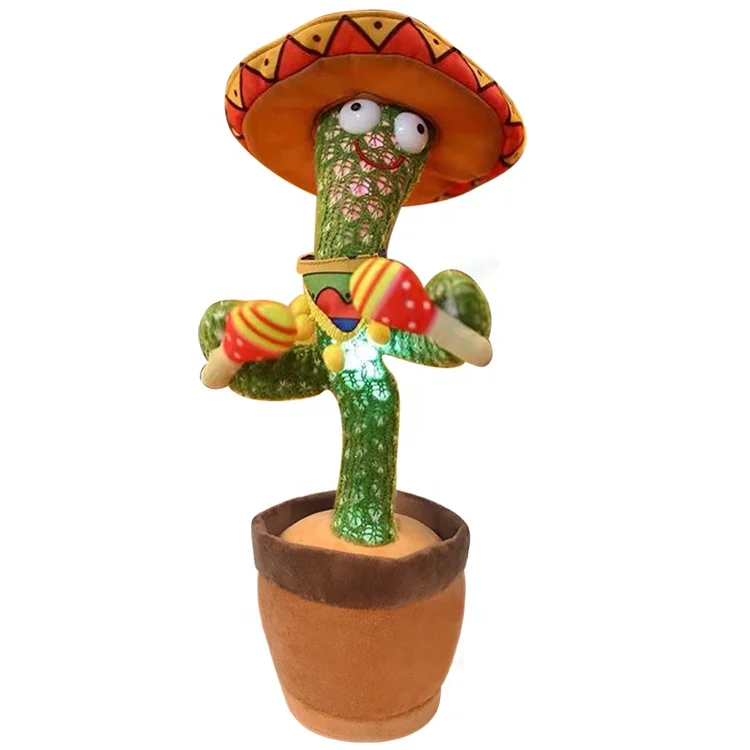 
 Игрушки Tik Tok, Самые продаваемые мексиканские разнообразные стили, записывающие перезаряжаемые USB электрические танцевальные кактусы  