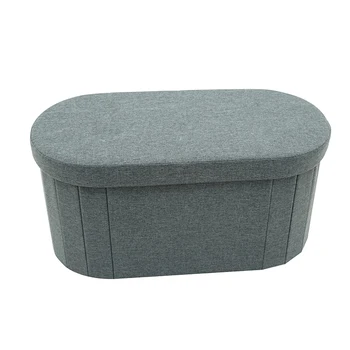 New Arrival Ottoman Folding Storage Bench Ottoman Fabric Stools for Living