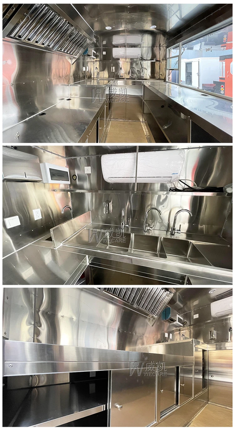 Wecare Mini Coffee Shop Truck Fast Food Selling Car Hot Dog Caravans Cart Snack Food Kiosk