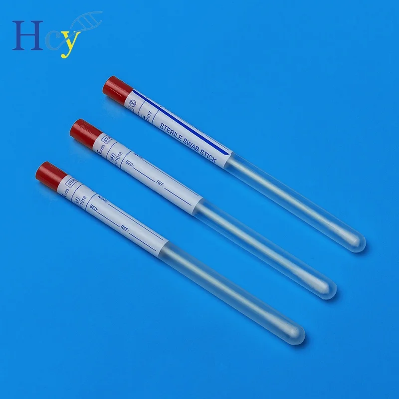 Forensic Diagnostic Flocked Sterile DNA Test Swab with Tube Medical Consumables