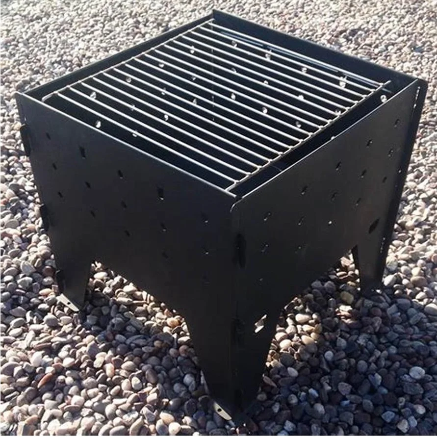 Stainless Steel Folding Fire Pit Barbecue Brazier Buy Stainless Steel