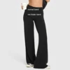Wide Leg Pants-Black