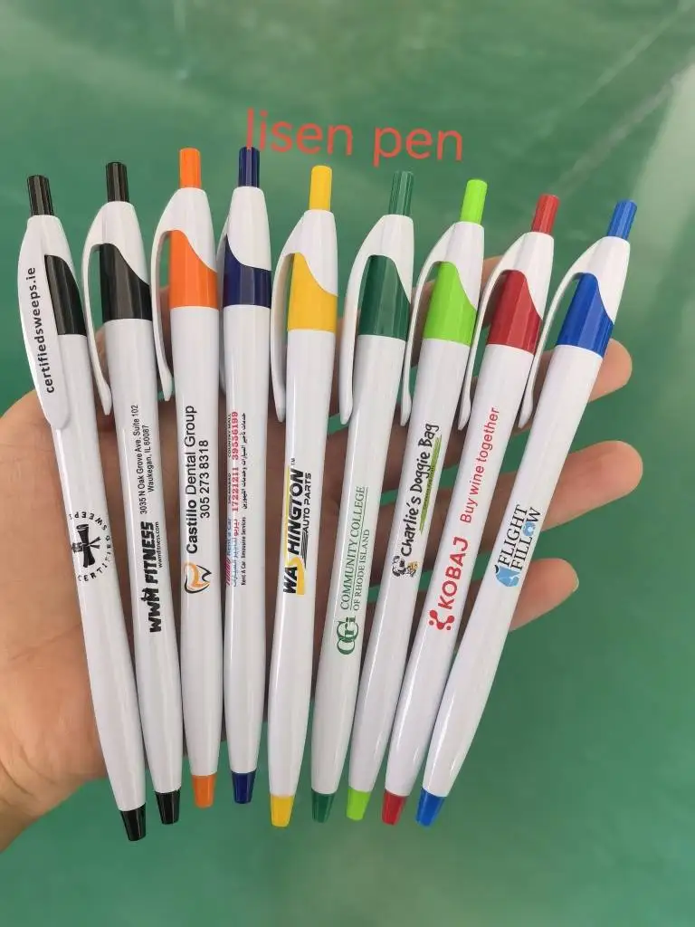 Low Moq Cheapest Promotional Pen Advertising Gift Custom Logo Plastic ...