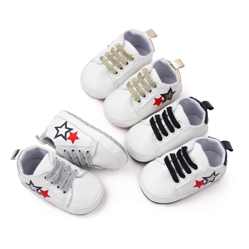 Hot selling cheap white sport newborn infant baby sport shoes for boys and girls
