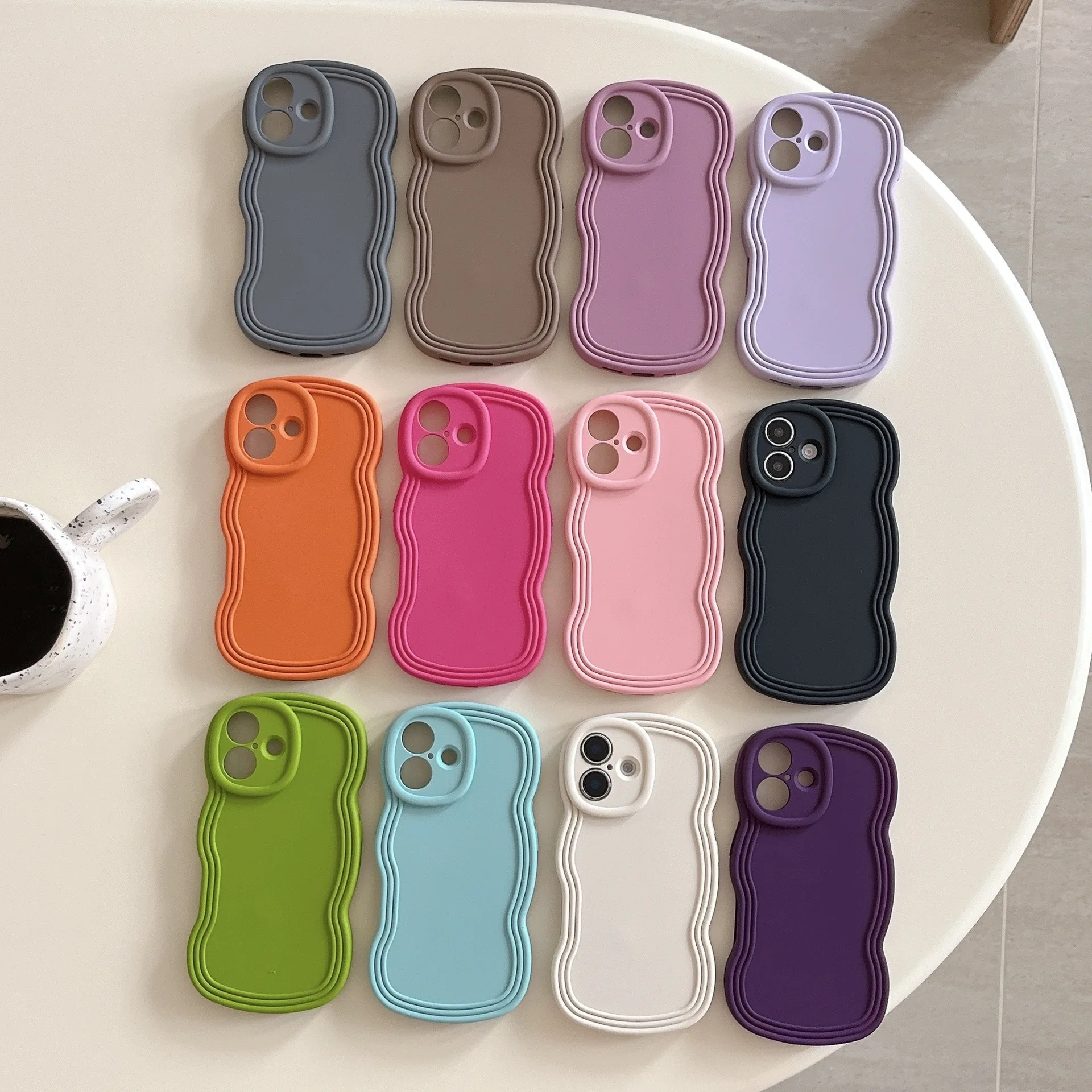 Wavy Bumpy Phone Case for Iphone 14 More Luxury Protection