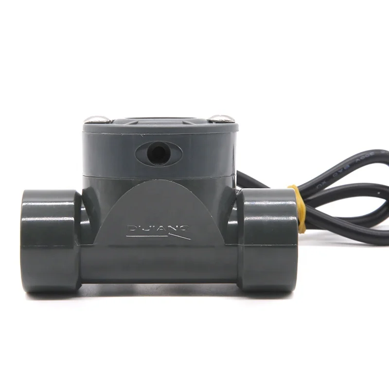 DIJIANG  DN20 Factory Price  UPVC Water and Acid Liquid Measurement Flow Sensor 10 - 150L/min Flow Range Turbine Flowmeter