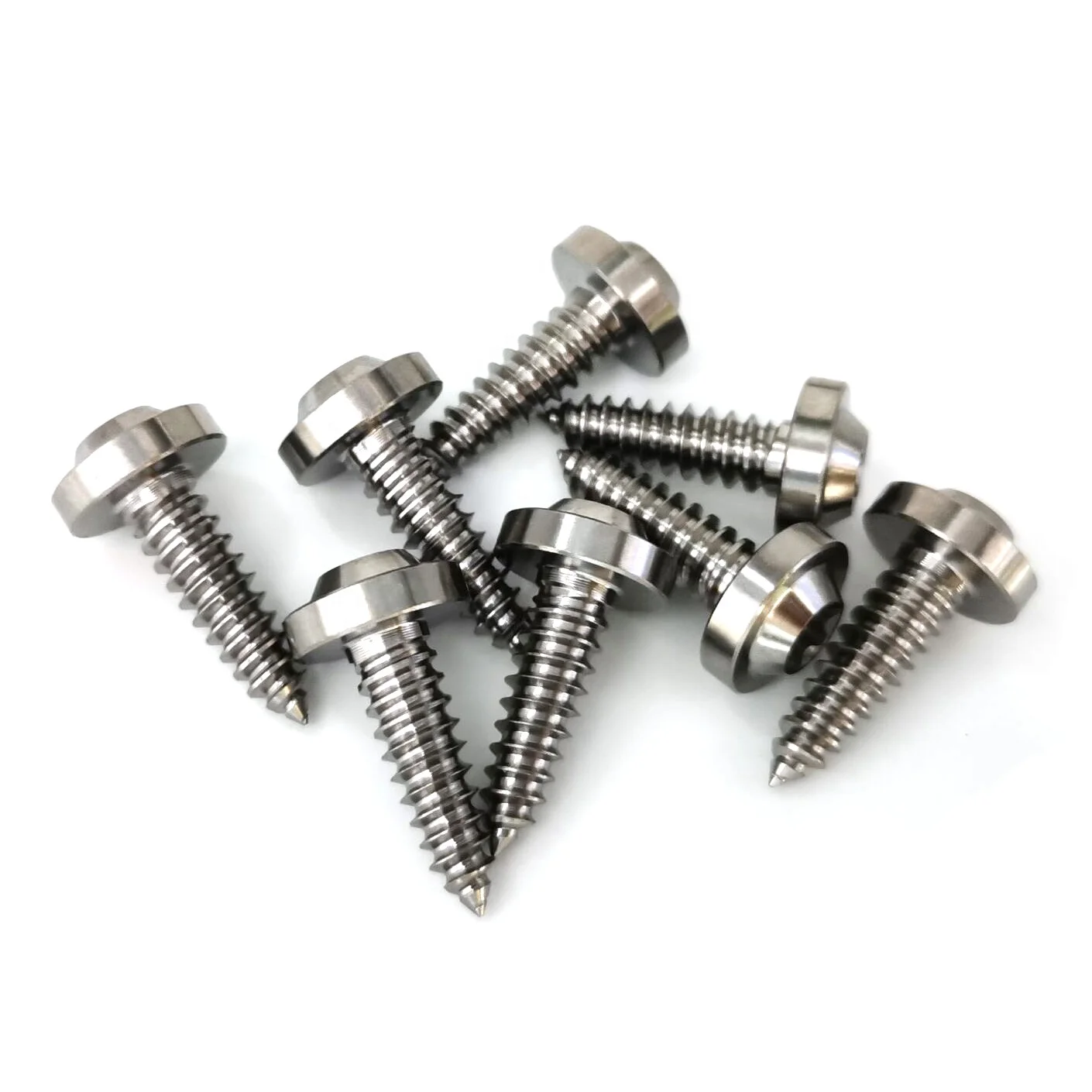 Titst M6x 20mm Gr5 Titanium Alloy Self Tapping Disc Torx Screw Bolts