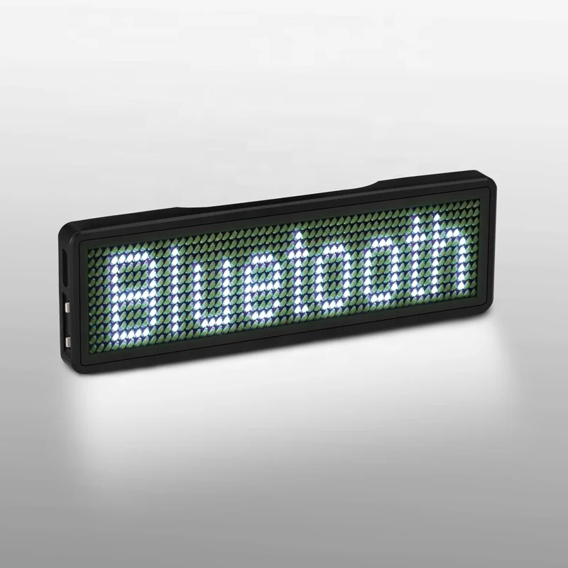 Recharge Scrolling  Electronic Language Staff LED Name Tags